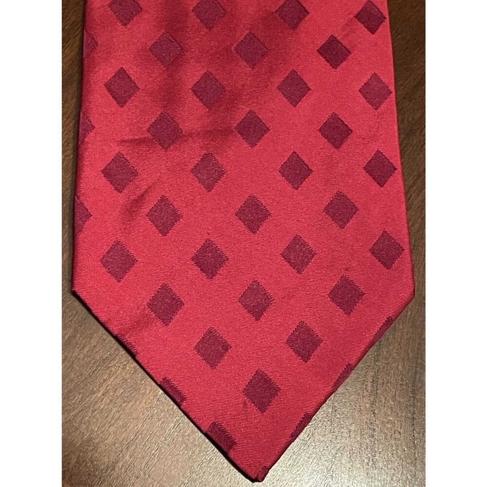 Cantini Hand Made Red 100% Silk Men’s Neck Tie Made In Italy